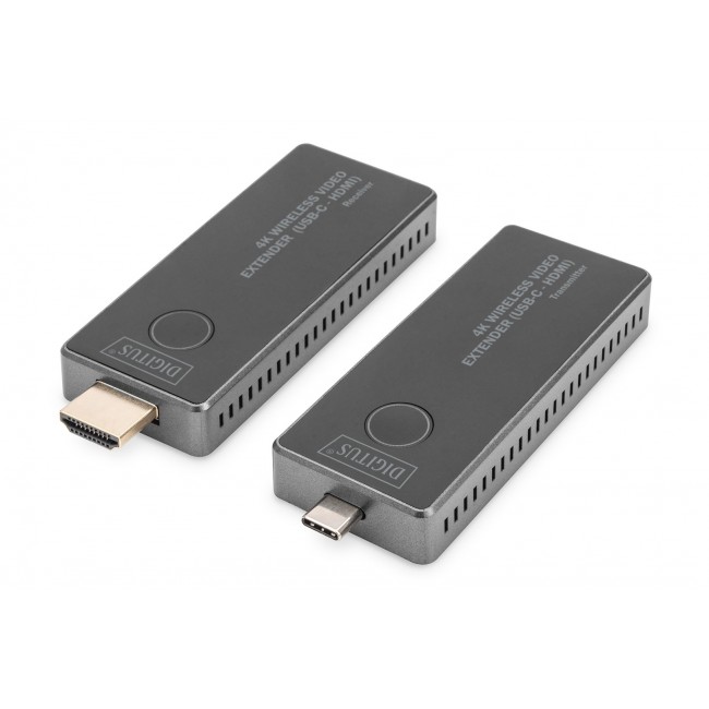 Digitus 4K Wireless Video Extender Set, 30 m (USB-C - HDMI), 4K/30Hz Digitus 4K Wireless Video Extender Set, 30 m (USB-C - HDMI), 4K/30Hz