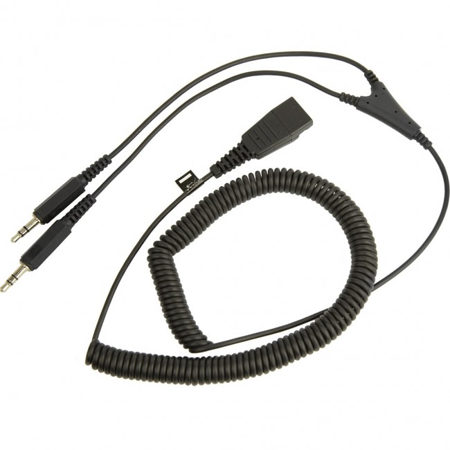 Jabra PC cord - QD to 2x3_5mm Jabra PC cord - QD to 2x3_5mm
