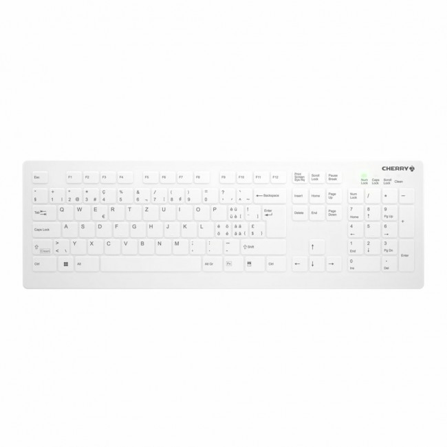 AK-C8112 MEDICAL KEYBOARD WL/WHITE