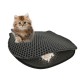 DIAMENTIQ Cat head shape litter tray mat - cat litter tray mat - 40 x 50cm DIAMENTIQ Cat head shape litter tray mat - cat litter tray mat - 40 x 50cm