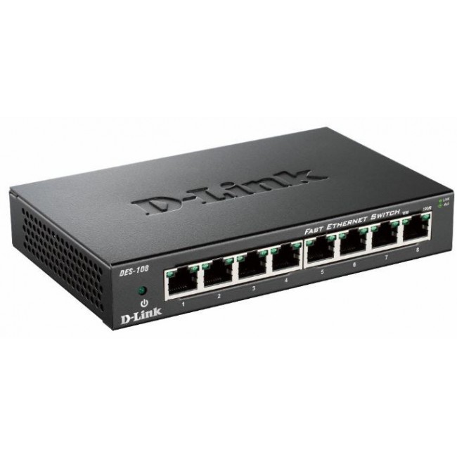 D-Link DES-108 Black D-Link DES-108 Black