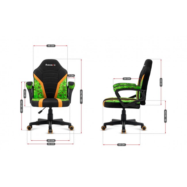 Gaming chair for children Huzaro Ranger 1.0 Pixel Mesh Gaming chair for children Huzaro Ranger 1.0 Pixel Mesh