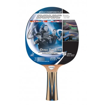 Donic Schildkr t Top Team 700 table tennis equipment Black, Blue, Wood
