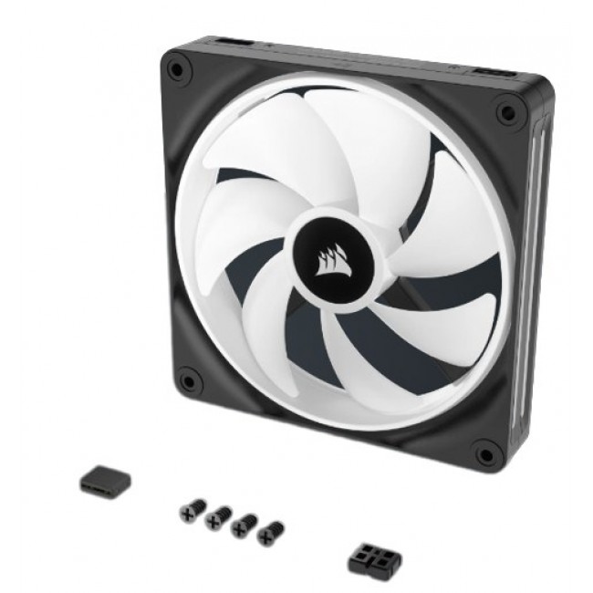 Corsair CO-9051004-WW computer cooling system Computer case Fan 14 cm Black, White 2 pc(s)