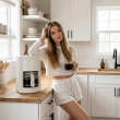 ELLE 1.8L white filter coffee maker