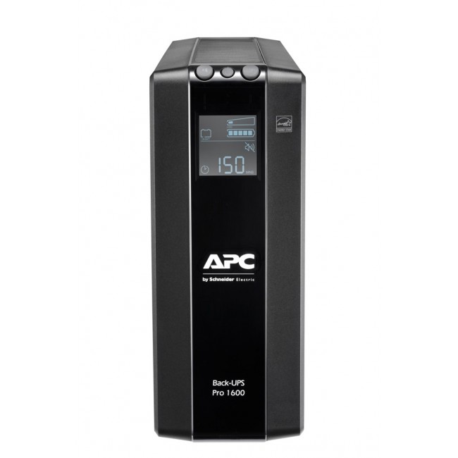 APC Back-UPS Pro, 1600VA/960W, Tower, 230V, 8x IEC C13 outlets, AVR, LCD, User Replaceable Battery APC Back-UPS Pro, 1600VA/960W, Tower, 230V, 8x IEC C13 outlets, AVR, LCD, User Replaceable Battery