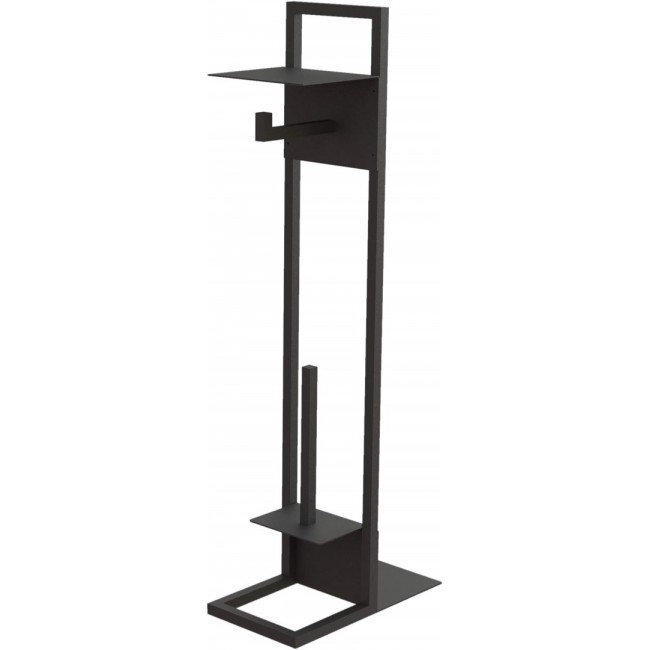 Paper stand with shelf