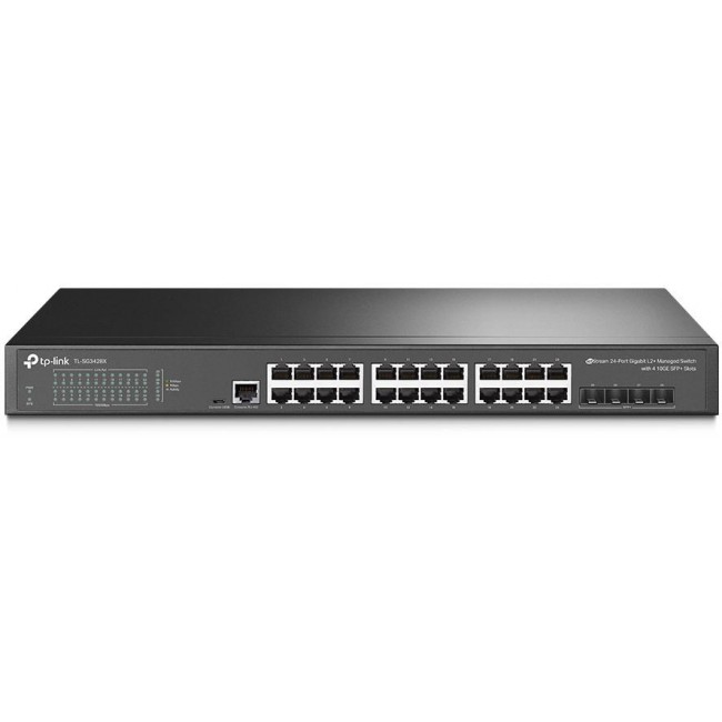 TP-Link Omada 24-Port Gigabit L2+ Managed Switch with 4 10GE SFP+ Slots