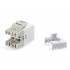 Equip Cat.6 Unshielded Keystone Jack LSA, Slim Type, White
