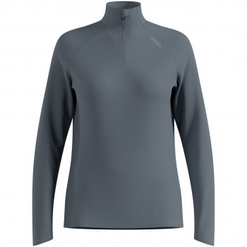 Bluza z p golfem damska Odlo ESSENTIAL CERAMIWARM Mid layer 1/2 zip szara M