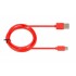 CABLE I-BOX USB 2.0 TYPE C, 2A 1M RED