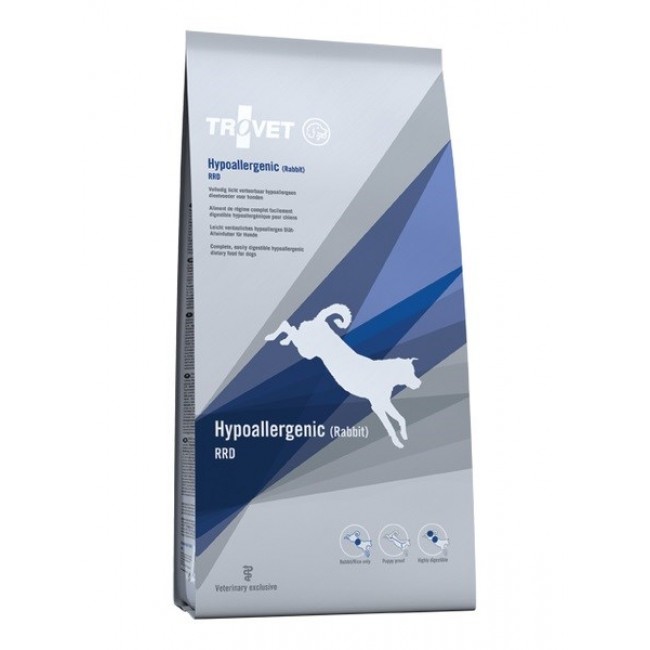 TROVET Hypoallergenic RRD with rabbit - dry dog food - 3 kg