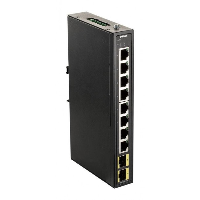 D-Link 8-port Gigabit Industrial Switch including 2 x 100/1000M SFP D-Link 8-port Gigabit Industrial Switch including 2 x 100/1000M SFP