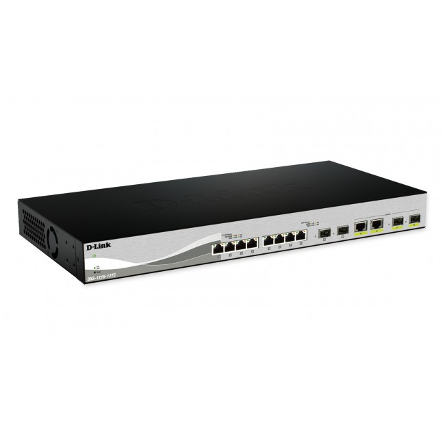 D-Link DXS-1210-12SC/E network switch Managed L2 10G Ethernet (100/1000/10000) 1U Black, Silver D-Link DXS-1210-12SC/E network switch Managed L2 10G Ethernet (100/1000/10000) 1U Black, Silver