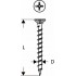 BOSCH METAL SCREWS TAPE 3,9x35mm 1000pcs