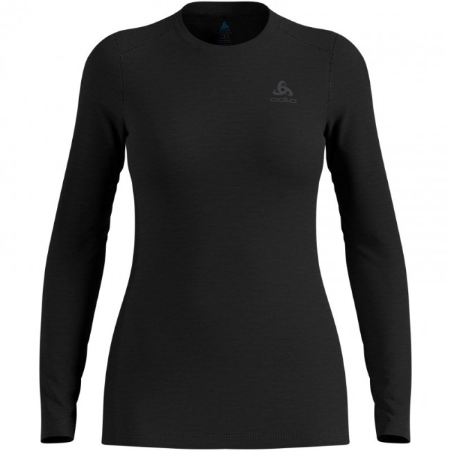 ODLO Merino 160 BL Top Crew Neck l/s women's T-shirt, size S, black ODLO Merino 160 BL Top Crew Neck l/s women's T-shirt, size S, black