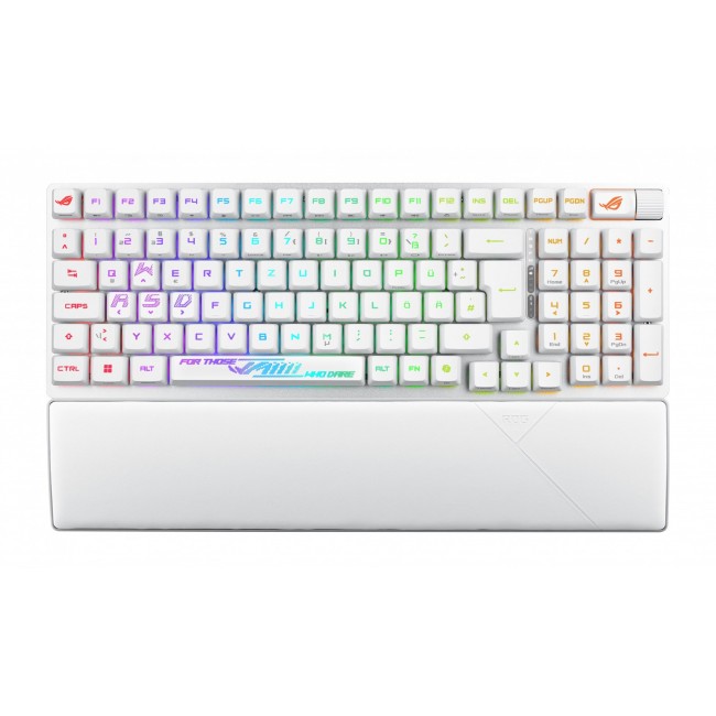 ASUS ROG Strix Scope II 96 RX Wireless keyboard Gaming USB + RF Wireless + Bluetooth White ASUS ROG Strix Scope II 96 RX Wireless keyboard Gaming USB + RF Wireless + Bluetooth White