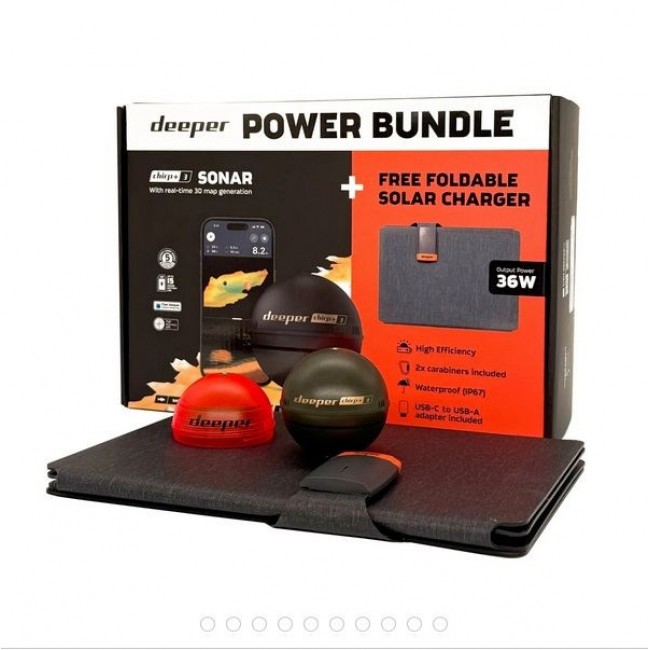 Deeper Smart Chirp+ 3 Fishfinder - Power Bundle