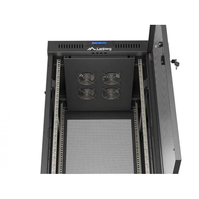 Lanberg FF01-6624-23BL rack cabinet 24U Freestanding rack Black