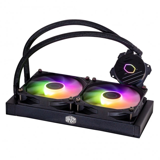 Cooler Master MasterLiquid 240L Core ARGB Processor Liquid cooling kit 12 cm Black Cooler Master MasterLiquid 240L Core ARGB Processor Liquid cooling kit 12 cm Black