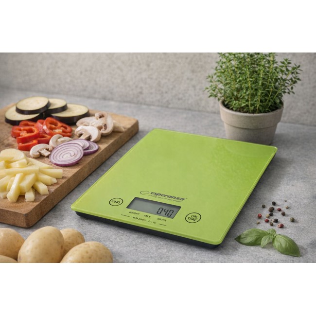 Esperanza EKS002G kitchen scale Electronic kitchen scale Green,Yellow Countertop Rectangle