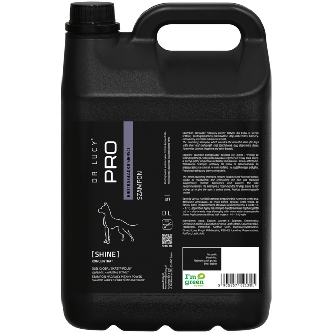 DR LUCY Shine Short hair - dog shampoo - 5 L