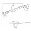iiyama DS1002D-B1 monitor mount / stand 81.3 cm (32