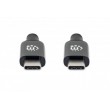 Manhattan Active USB-C to USB-C Cable, 5m, USB 3.2 Gen 2 (formerly USB 3.1 Gen 2), 10 Gbps, 3A/60W Fast Charging, SuperSpeed+ USB, DisplayPort Alt Mode Video up to 8K@60Hz, Black, Three Year Warranty