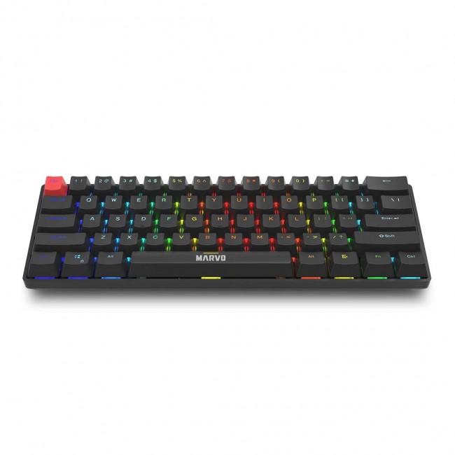 Marvo Scorpion KG933G Saber 61 Wired Mechanical RGB 60% UK Layout Gaming (Black) keyboard QWERTY