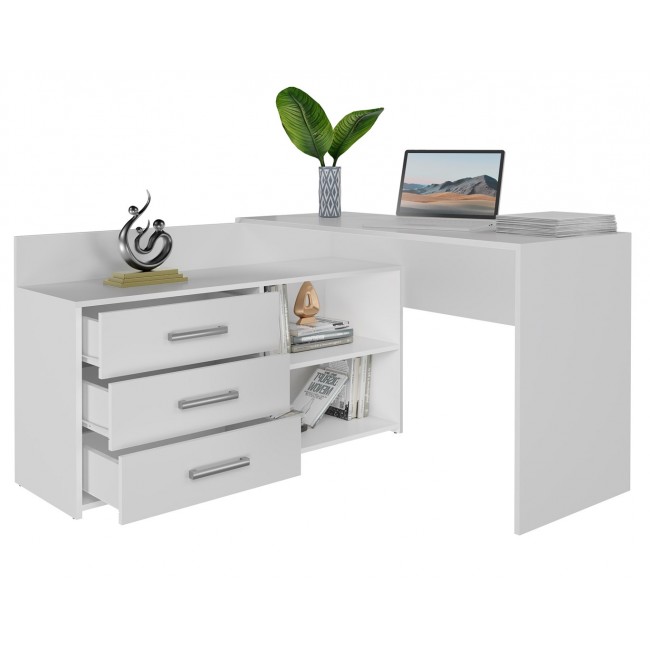 Topeshop DANY BIEL KPL computer desk White Topeshop DANY BIEL KPL computer desk White