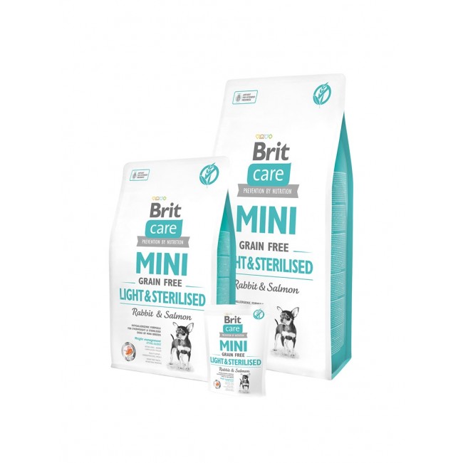 Brit Care Mini Light & Sterilised 7 kg Rabbit, Salmon