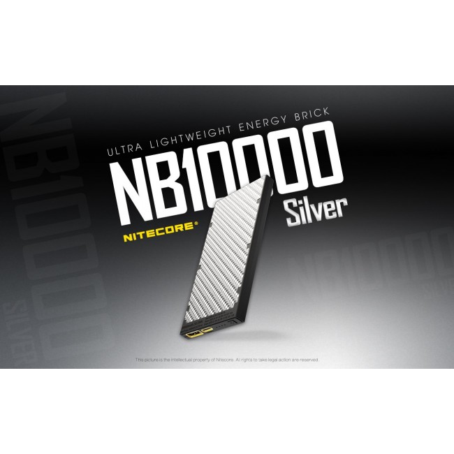 Nitecore NB10000 Silver Lithium-Ion (Li-Ion) 10000 mAh