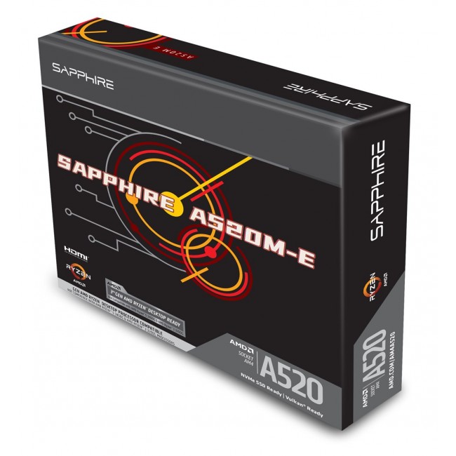 Sapphire A520M-E AMD A520 Socket AM4 micro ATX