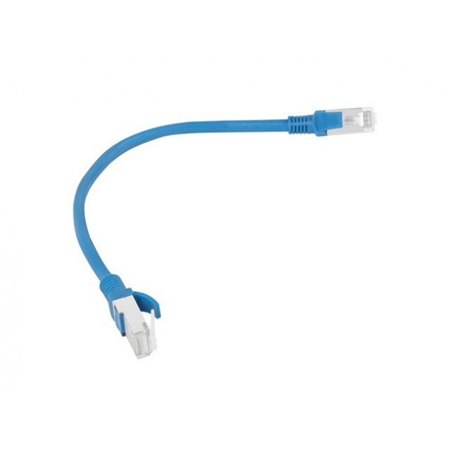 Lanberg PCU5-10CC-0025-B networking cable Blue 0.25 m Cat5e U/UTP (UTP)