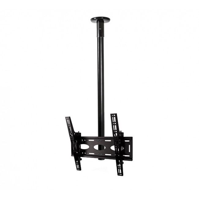 B-Tech Universal Flat Screen Ceiling Mount with Tilt (VESA 400) - 1m 50mm Pole B-Tech Universal Flat Screen Ceiling Mount with Tilt (VESA 400) - 1m 50mm Pole