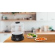 Tefal Minicompact VC139810 steam cooker 2 basket(s) Freestanding 800 W Black