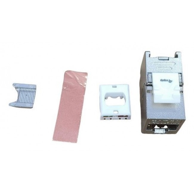 Equip Cat.6A Slim Keystone Jack, Toolfree, Shielded, 8pcs/set