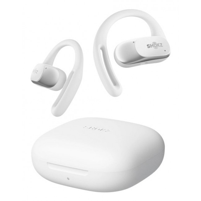 SHOKZ OpenFit Air Headset Wireless Ear-hook Calls/Music/Sport/Everyday Bluetooth White