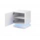QIU bedside table 2 pcs. 46x41.5x53 cm white glossy/white glossy
