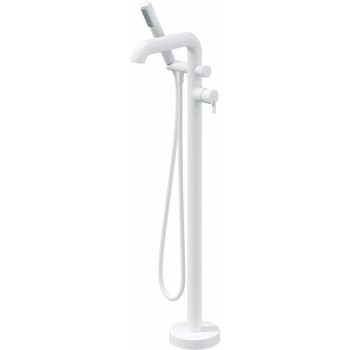 Freestanding bathtub mixer with shower set