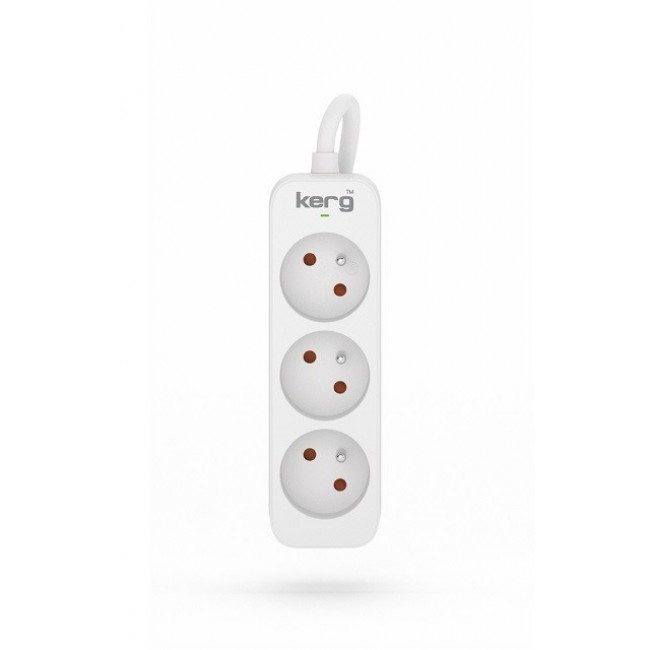 KERG power strip 3 sockets 3m 10A KERG power strip 3 sockets 3m 10A