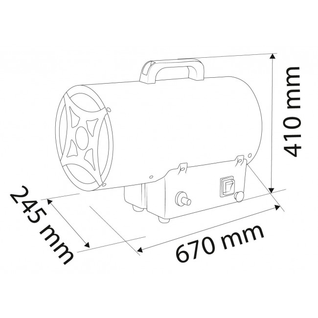 Gas heater 50KW NEO Tools 90-085 Gas heater 50KW NEO Tools 90-085