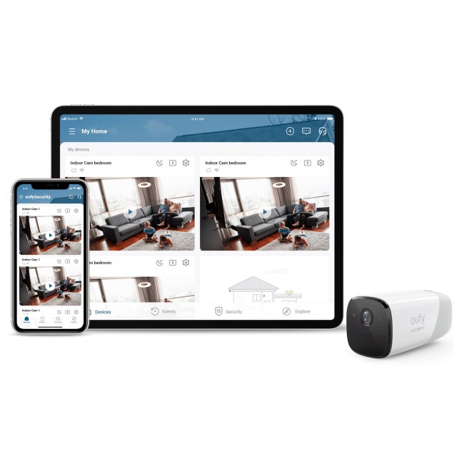 Eufy Security, eufyCam 2 Pro Wireless Home Security Camera System, 365-Day Battery Life, HomeKit Compatibility, 2K Resolution, IP67 Weatherproof, Night Vision, 2-Cam Kit, No Monthly Fee Eufy Security, eufyCam 2 Pro Wireless Home Security Camera System, 365-Day Battery Life, HomeKit Compatibility, 2K Resolution, IP67 Weatherproof, Night Vision, 2-Cam Kit, No Monthly Fee