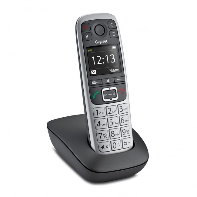 Gigaset E560 Analog/DECT telephone Black, Silver