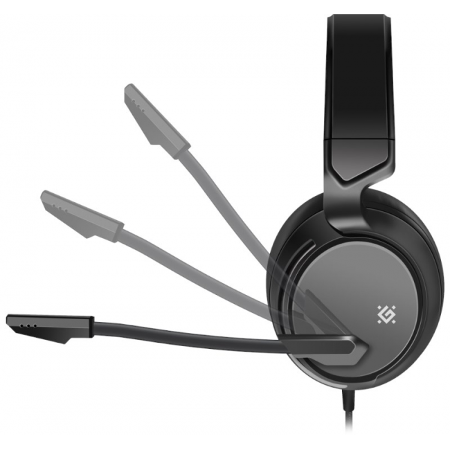 S uchawki z mikrofonem Defender SHADOW Gaming Soft Touch 4 pin + adapter 2x mini jack+ GRA