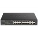 D-Link DGS-1100-18PV2 network switch Managed L2 Gigabit Ethernet (10/100/1000) Power over Ethernet (PoE) 1U Black