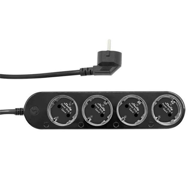 Shelly Power Strip 4 Gen4 Black Smart Power Strip Shelly Power Strip 4 Gen4 Black Smart Power Strip