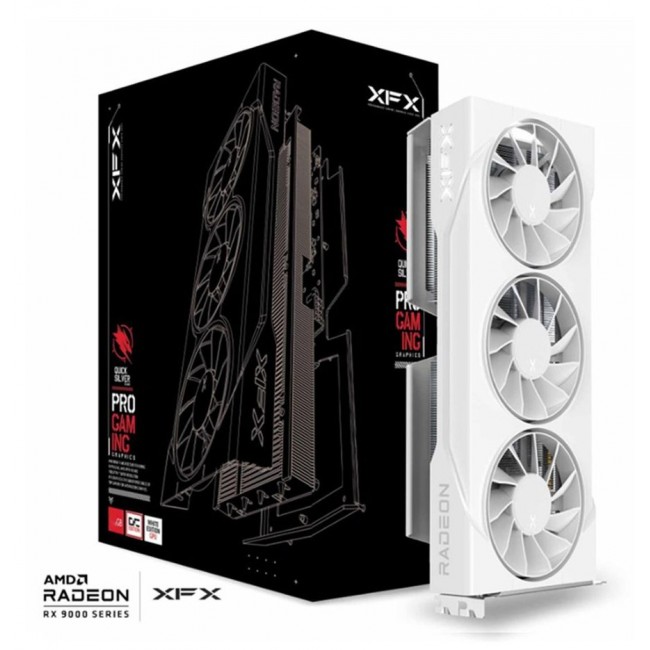 XFX Swift AMD Radeon RX 9060 XT OC White Triple Fan Gaming Edition 16GB
