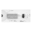 Dark Project Terra Nova Gaming mouse pad White