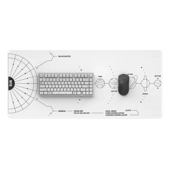 Dark Project Terra Nova Gaming mouse pad White